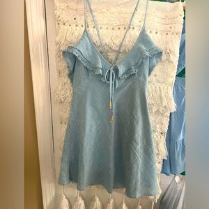 FREE PEOPLE OPEN BACK MINI DRESS